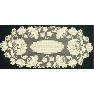 Table Runner Windsor 15x33 Ecru Heritage Lace