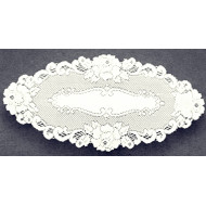 Doilies Vintage Rose 12x24 White Set Of (2) Heritage Lace