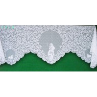 Mantel Scarf O Holy Night 20x90 White Heritage Lace