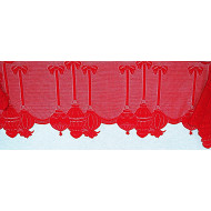 Mantel Scarf Ornaments 19x88 Red Oxford House