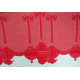 Mantel Scarf Ornaments 19x88 Red Oxford House