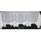 Mantel Scarf Ornaments 20x90 White Mantel Scarf Heritage Lace